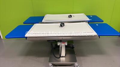 2 x Technik Electric Mortuary Tables with Chargers (Both No Power)