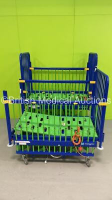 2 x Sidhil Inspiration Electric Infant Cots with Controllers (1 x Powers Up - 1 x Spares and Repairs)