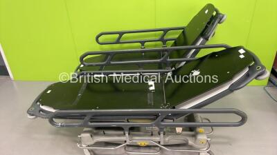 2 x Anetic Aid QA3 Hydraulic Patient Trolleys (Hydraulics Tested Working)