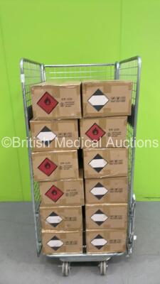 Cage of 24 Boxes of Instasan 500ml Bottles of Hand Sanitiser (20 Bottles Per Box - 480 Bottles Total)