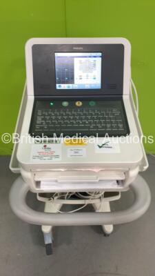 Philips PageWriter TC20 ECG Machine on Stand with 10 Lead ECG Leads (Powers Up) *S/N CN22016883*