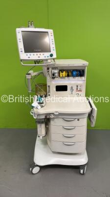 Datex-Ohmeda Aisys Anaesthesia Machine Software Version 08.01 with 1 x Datex Ohmeda Aladin 2 Sevoflurane Vaporizer, 1 x Datex Ohmeda Aladin 2 Desflurane Vaporizer, GE E-CAiOV Gas Module with Spirometry Option and GE Fresh Gas Module with Mini D-Fend Water