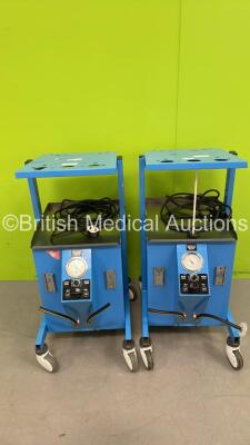 2 x Valleylab Suction Trolleys