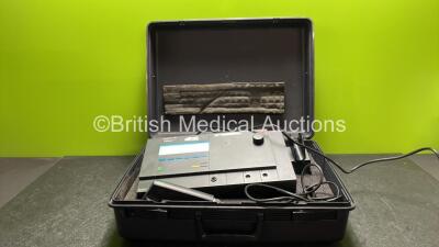 Phyaction 190 Electrotherapy Unit Software Version V3.03 with 1 x Handpiece In Carry Case (Powers Up)