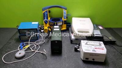 Mixed Lot Including 1 x LSU Laerdal Suction Unit (Powers Up) 1 x Respironics Nebulizer, 1 x Aquilon Nebulizer, 2 x Teledyne Percent Oxygen MeterS, 1 x Basic Power Walker and 1 x Sunray Ultrasonic Transducer