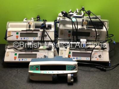 Job Lot Including 8 x IVAC PCAM Carefusion Syringe Pumps and 1 x CareFusion Alaris PK Syringe Pump (Draws Power) *SN 135153606 / 500107694 / 500107664 / 135195066 / 135182827 / 500108851 / 135195054 / 135195050*