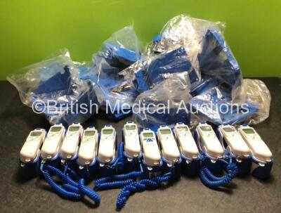 Job Lot Including 12 x Covidien Genius 2 Tympanic Thermometers with Bases and Various Dinamap Monitor Spare Casing Parts