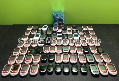 Job Lot of Various Blood Glucose Monitors (Some Missing Battery Covers, Batteries Not Included)