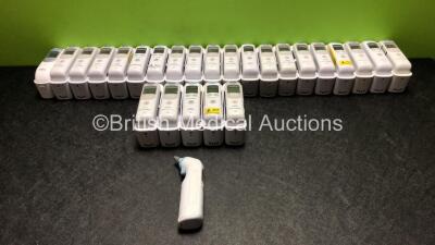 26 x Braun Welch Allyn Thermoscan Thermometers (1 x Missing Base - See Photos)