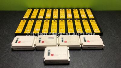 Job Lot Including 5 x Physio-Control Lifepak NiCd Batteries and 20 x Laerdal LSU Batteries (Untested)