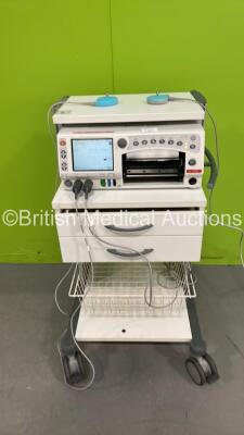 GE 250cx Series Fetal Monitor with 2 x Transducers on Table (Powers Up) *S/N 01992*