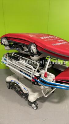 2 x Stryker Hydraulic Patient Trolley with Mattresses (Hydraulics Tested Working) - 5