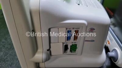 2 x GE Dash 4000 Patient Monitors with CO2, BP1, BP2, SPO2, Temp/Co, NBP and ECG Options (Both Power Up) - 6