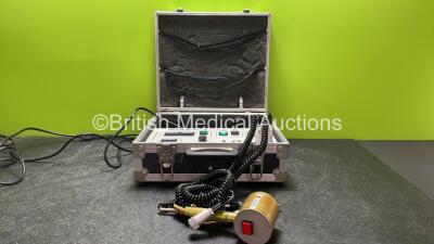 Biotherapy 3ML Medical Laser with 3 x Transducer / Probes in Carry Case (Powers Up with Missing Key and Faulty Power Button-See Photo)