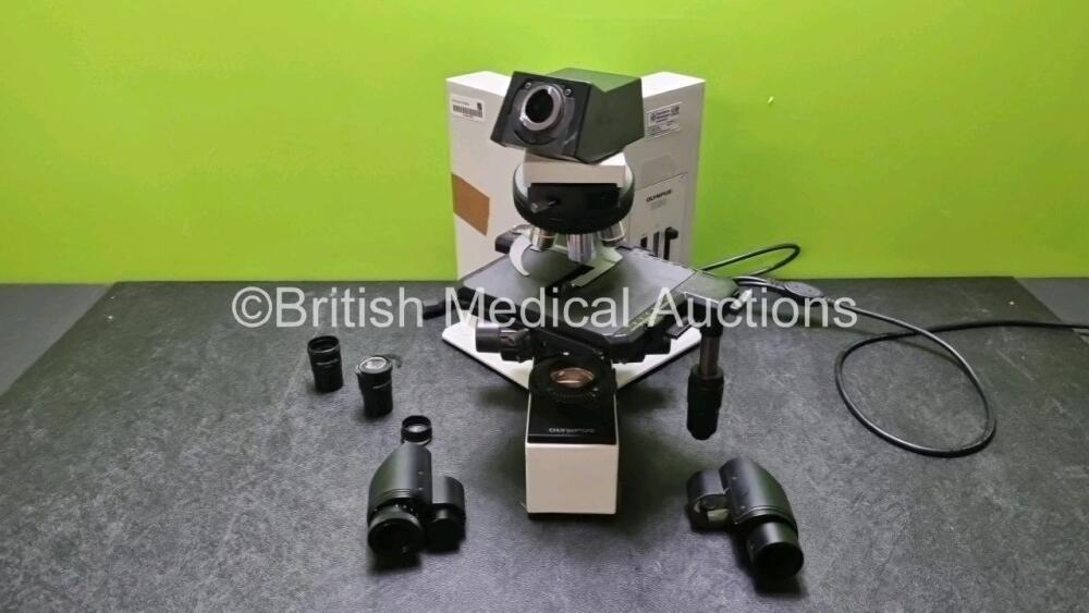 Olympus BX50F4 Benchtop Microscope with Ach 10 x / 0.25 p Optic, Ach 40