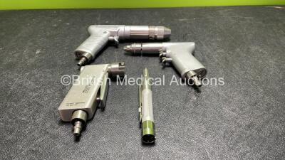 Job Lot of Handpieces Including 1 x Microaire Pulse Lavage 4740 Handpiece, 1 x 3M Minos Handpiece, 1 x Swiss 511.11 Handpiece and 1 x Unknown Handpiece *SN 511.01, N/A, N/A, N/A*