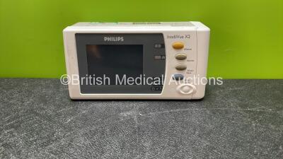 Philips IntelliVue X2 Handheld Patient Monitor Including ECG, Sp02, NBP, Temp and Press Options (Untested Due to Missing Battery) *SN DE466G9954*