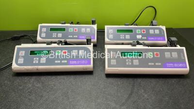 4 x Graseby 3150 Syringe Pumps (All Power Up) *SN 660712001, 660682001, 660692001, 660672001*