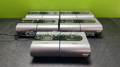 5 x ResMed Autoset S9 CPAP Units with 4 x ResMed H4i Humidifier Units and 1 x AC Power Supply (All Power Up)