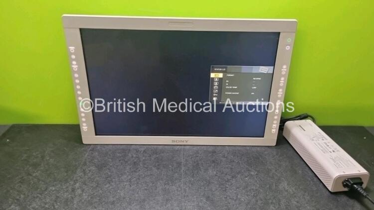 Sony LMD2451MD/HD LCD Monitor for Smith & Nephew Stack System with Sony AC-110MD AC Power Supply (Powers Up)