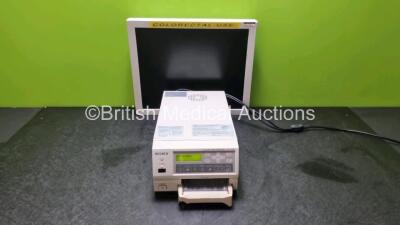 Mixed Lot Including Sony UP-21MD Colour Video Printer (Powers Up) and 1 x Fujinon LCD Monitor *SN 59065 / 3V432A1898*