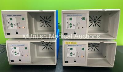 4 x Valleylab Rapidvac Smoke Evacuator Units (All Power Up with Missing Filters) *SN VL002973, VL002928, VL002968, VL002922*