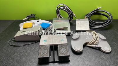 Job Lot of Footswitches Including Biomet, Linvatec and DePuy Footswitches *SN OD2070004, 2222, 0603079, 2447, 7831, 1075*