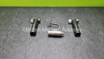 2 x Synthes Oscillating Saw II Handpieces and 1 x Stryker Pin Collet Ref 4103-126