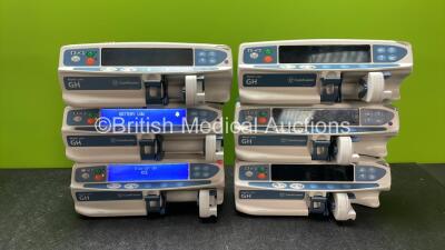 6 x Carefusion Alaris GH Plus Syringe Pumps (All Power Up)