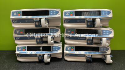 6 x Carefusion Alaris GH Plus Syringe Pumps (All Power Up)