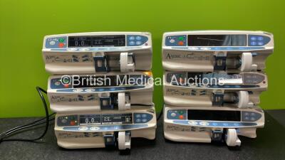 6 x Alaris Asena GH Syringe Pumps (All Power Up)