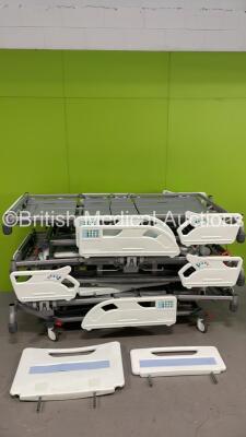 9 x Huntleigh Enterprise 8000 Electric Hospital Beds with Headboards / Footboards and Controllers