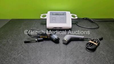 Accusonic Plus Model AP170 Therapy Unit with 1 x Model 901150 Handpiece and 1 x Model 901375 Handpiece (Powers Up)