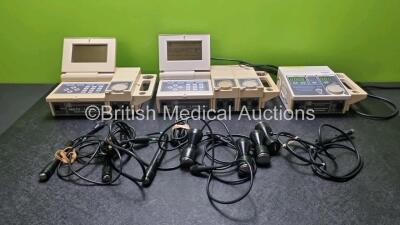 Job Lot Including 2 x EMS Medilink Control Modules with 3 x Handpieces, 1 x EMS Therasonic 450 Dual Frequency Ultrasound with 4 x Probes / Transducers