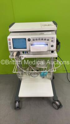 GE Corometrics 250cx Series Fetal Monitor with 3 x Transducers on Trolley (Powers Up) *W*