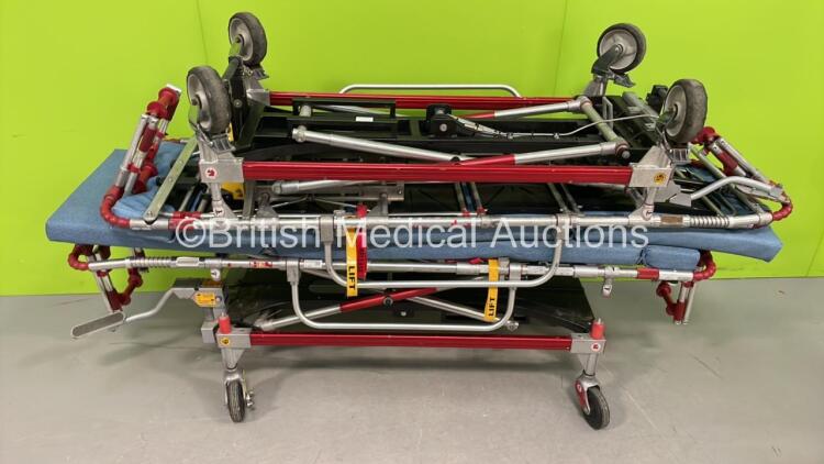 2 x Ferno Falcon Six Hydraulic Ambulance Stretchers with Mattresses