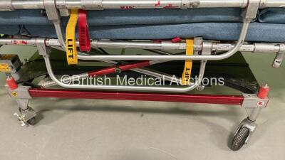 2 x Ferno Falcon Six Hydraulic Ambulance Stretchers with Mattresses - 2