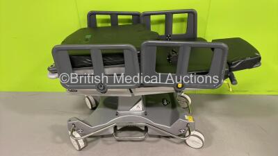 Anetic Aid QA4 Hydraulic Surgery Trolley with Cushions (Hydraulics Tested Working - Incomplete / Damaged - See Pictures