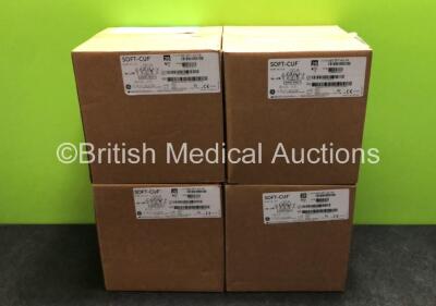 Job Lot of Approximately 380 x Critikon Soft-Cuf Large Adult Ref SFT-A3-2A 31-40cm BP Cuffs *Mfd 2019 / 2020* (All Unused - 4 Boxes in Photo, 19 Boxes in Total) **in cage**