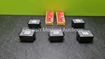 Job Lot Including 8 x Philips Heartstart Batteries Install Before 06-2027 / 01-2025 / 05-2027 / 02-2025 / 08-2026 * and 2 x M364A