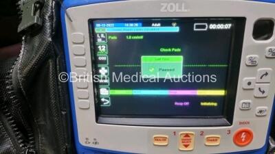 Zoll X Series Monitor/Defibrillator Including ECG, SPO2, NIBP, CO2 and Printer Options with 1 x Sure Power II Battery, 1 x NIBP Cuff and Hose, 1 x 4 Lead ECG Lead, 1 x 6 Lead ECG Lead, 1 x Paddle Lead and 1 x SPO2 Finger Sensor in Carry Bag (Powers Up and - 2