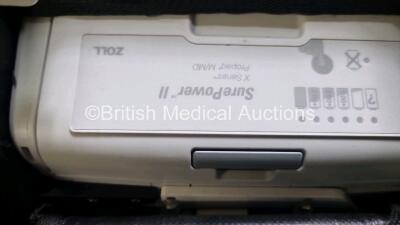 Zoll X Series Monitor/Defibrillator Including ECG, SPO2, NIBP, CO2 and Printer Options with 1 x Sure Power II Battery, 1 x NIBP Cuff and Hose, 1 x 4 Lead ECG Lead, 1 x 6 Lead ECG Lead, 1 x Paddle Lead and 1 x SPO2 Finger Sensor in Carry Bag (Powers Up and - 6