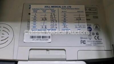 Zoll X Series Monitor/Defibrillator Including ECG, SPO2, NIBP, CO2 and Printer Options with 1 x Sure Power II Battery, 1 x NIBP Cuff and Hose, 1 x 4 Lead ECG Lead, 1 x 6 Lead ECG Lead, 1 x Paddle Lead and 1 x SPO2 Finger Sensor in Carry Bag (Powers Up and - 7