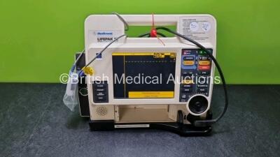 Medtronic Lifepak 12 Physio Control Defibrillator / Monitor Including Pacer, ECG and Printer Options (Power Up with Stock Battery, Stock Battery Not Included)