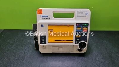 Medtronic Lifepak 12 Physio Control Defibrillator / Monitor Including ECG, NIBP, SpO2, CO2 and Printer Options (Power Up with Stock Battery, Stock Battery Not Included, Service Light)