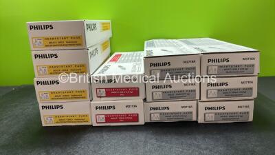 Job Lot of Philips Electrode Pads Including 80 x Philips M3716A Heartstart Pads *(All Unused) *Exp12-2021* 20 x Philips M3713A Heartstart Pads (All Unused) *Exp 09-2022* 60 x Philips M3718A Heartstart Pads (All Unused) *Exp 09-2022*