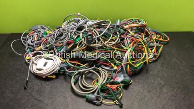 Job Lot of Various Defibrillator Cables (Majority Physio-Control 4 Lead ECG Lead Leads)