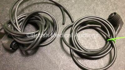 Job Lot of Various Defibrillator Cables and 5 x Laerdal CPR Meters (Some Cables Cut - See Photos) - 6