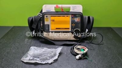 Medtronic Lifepak 12 Physio Control Defibrillator / Monitor Including ECG, SpO2, NIBP and Printer Options , 1 x Paddle Lead (Power Up with Stock Battery, Stock Battery Not Included)