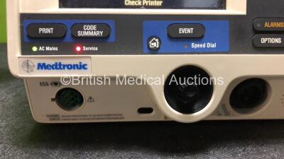 Medtronic Lifepak 20e Defibrillator / Monitor Including Pacer, ECG and Printer Options (Powers Up with Missing Door) *SN 38733114* - 3